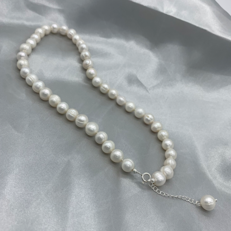 9-10mm Freshwater Pearl Neckla - Pearl Trim Chain recensie en prijs