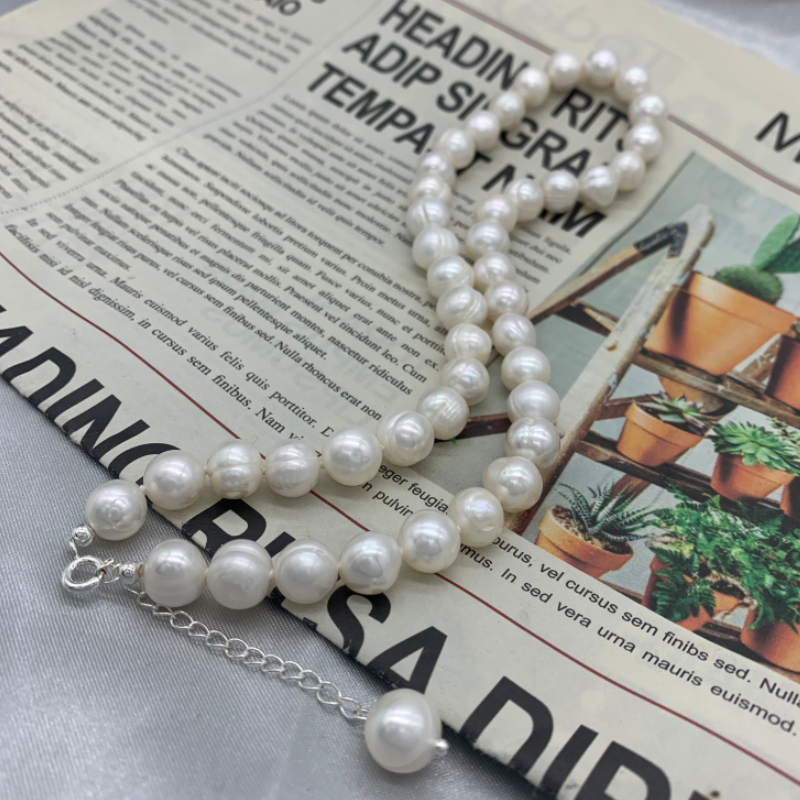 9-10mm Freshwater Pearl Neckla - Pearl Trim Chain recensie en prijs