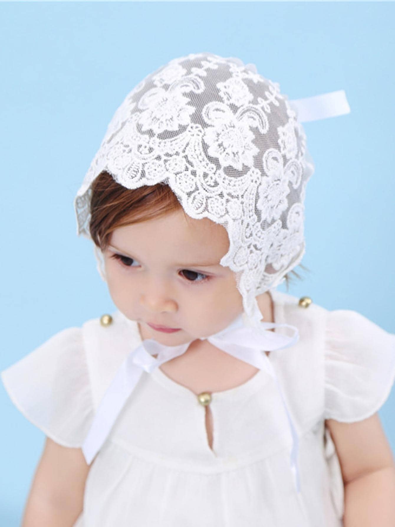 Baby Lace Brim Headband Hat He - Embroidery Embellishments recensie en prijs