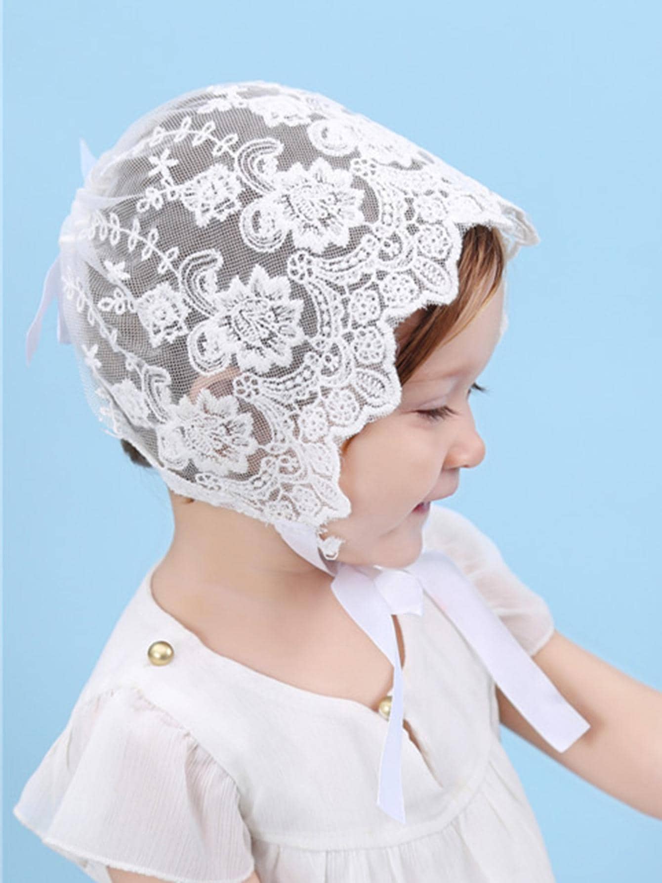 Baby Lace Brim Headband Hat He - Embroidery Embellishments recensie en prijs