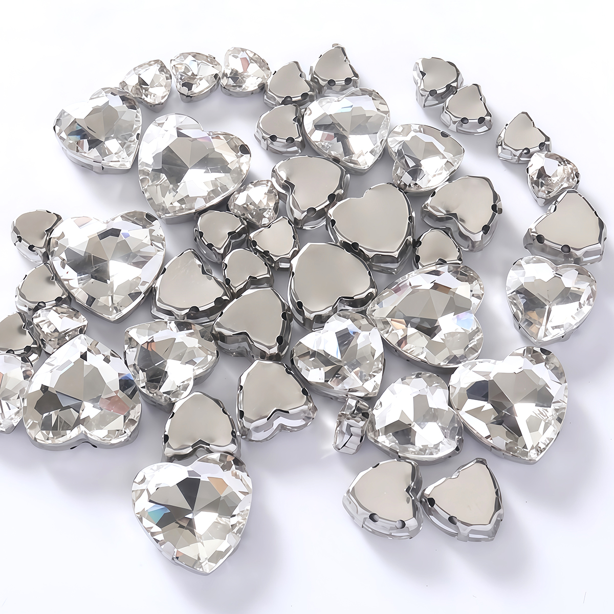 Heart Shape Glass Rhinestones  - Sew On Rhinestone recensie en prijs