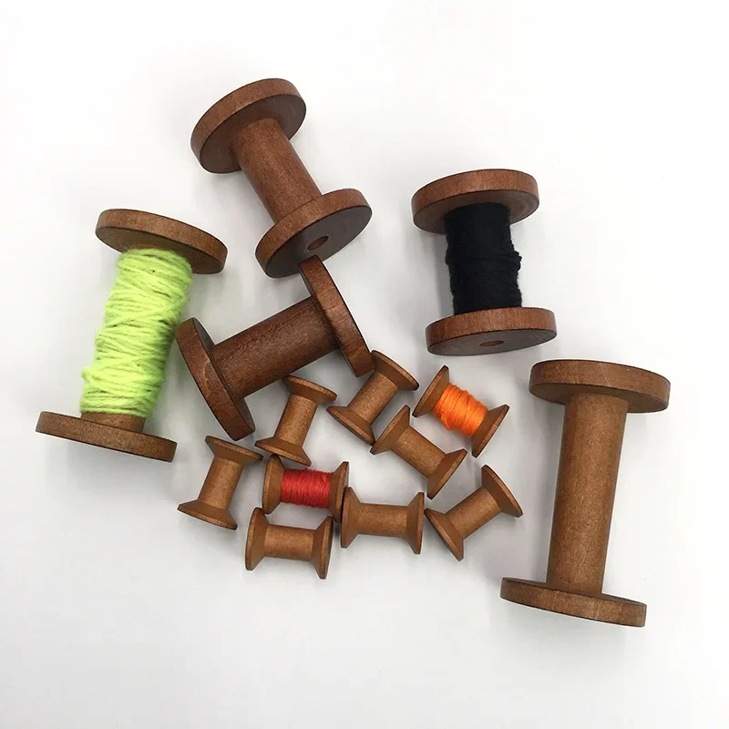 1Pc Vintage Wooden Spools DIY  - Organza Ribbon Spool recensie en prijs