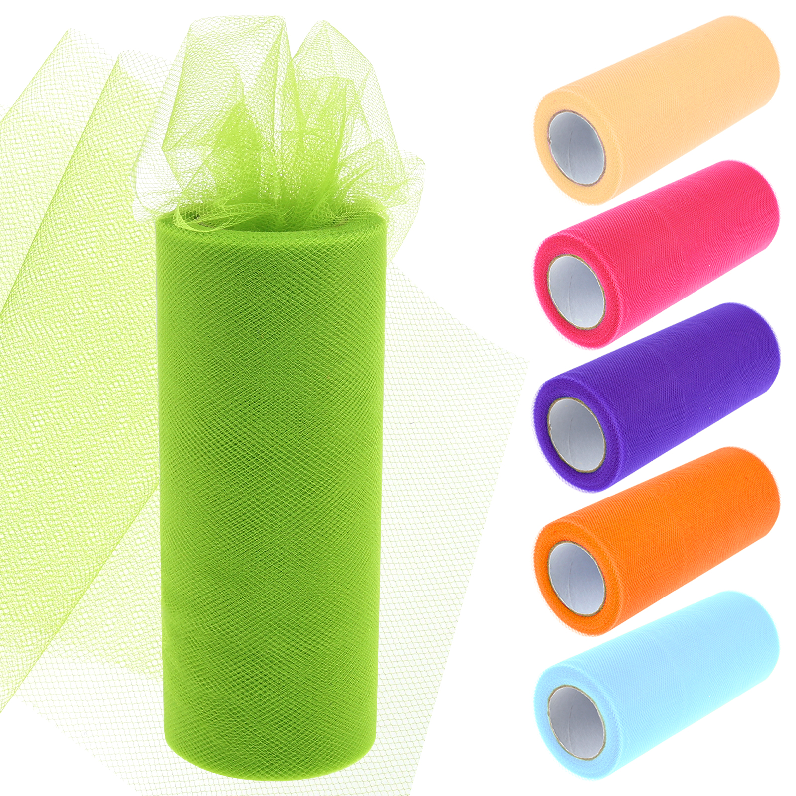 6 Colours Organza Tulle Fabric - Organza Ribbon Spool recensie en prijs