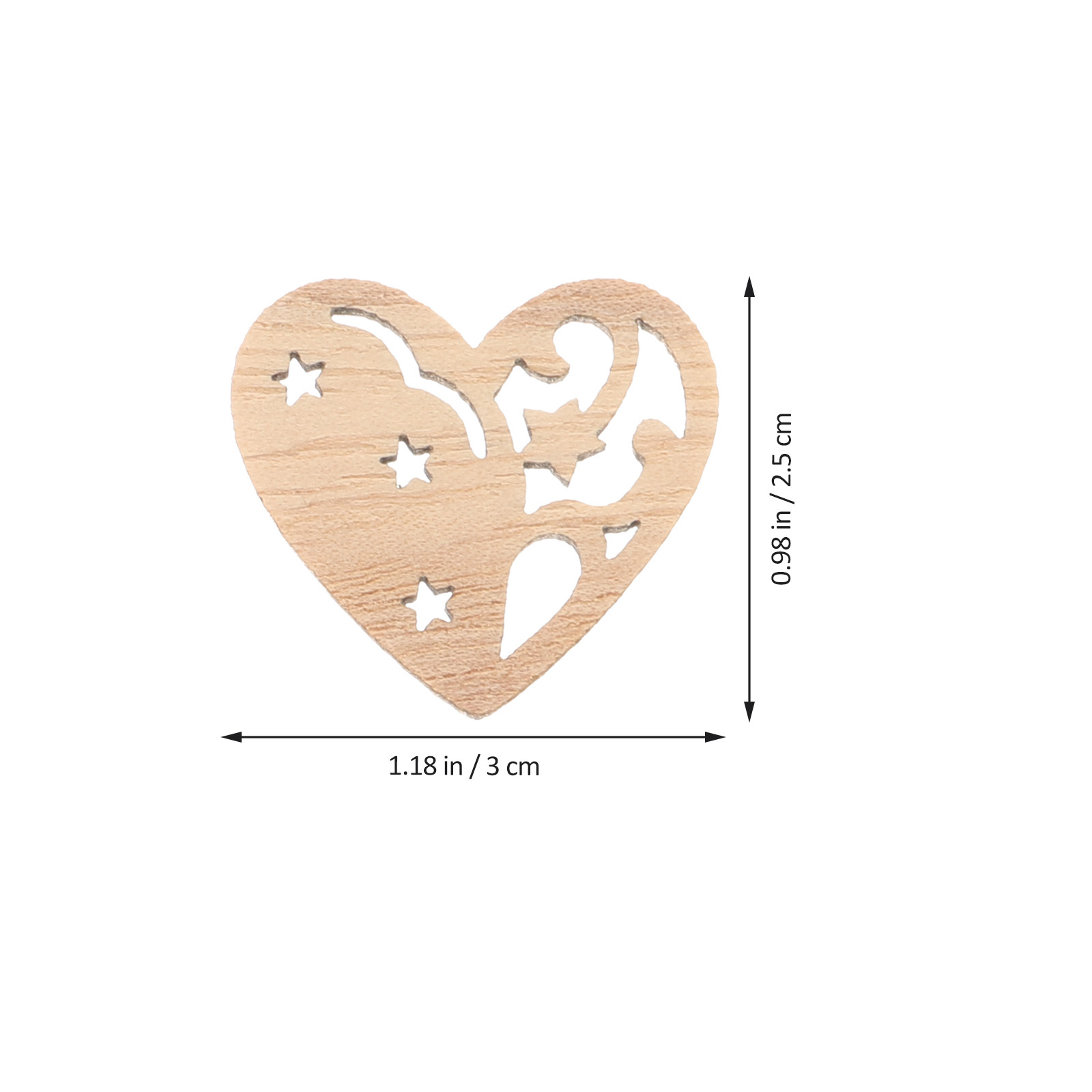 50Pcs Premium Wooden Shapes Cu - Christmas Craft Embellishment recensie en prijs