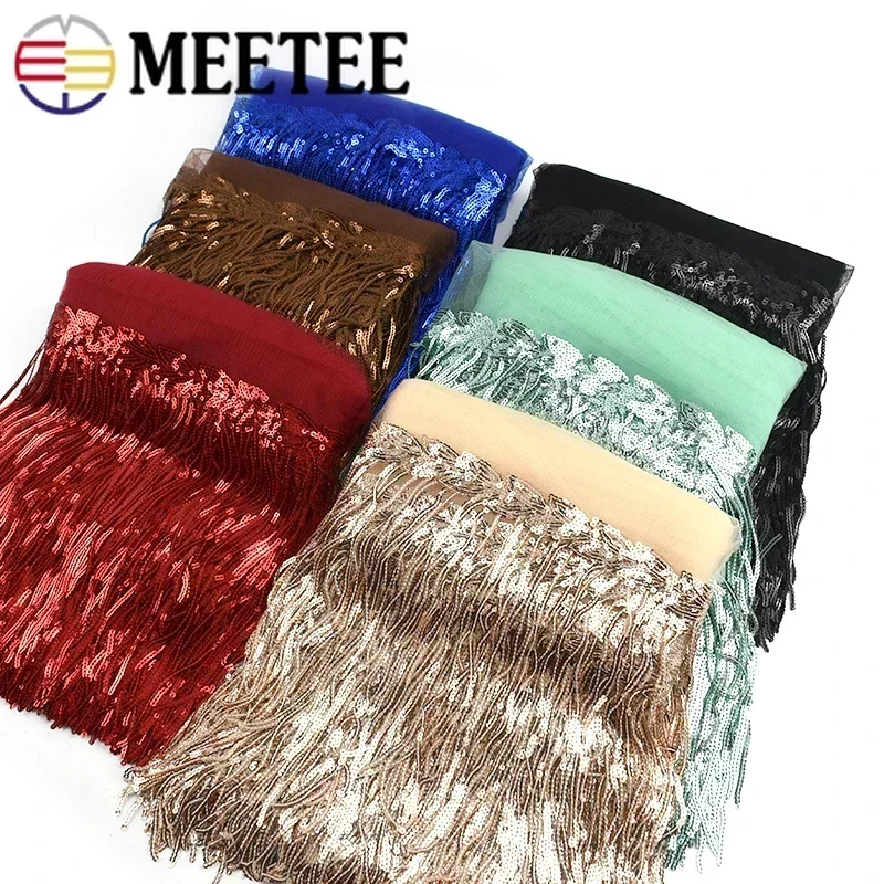 2/5/10Yards Sequin Embroidery  - Beaded Trim Fringe recensie en prijs