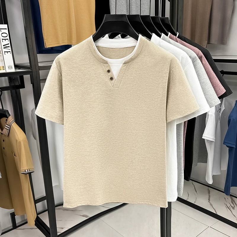 Men's Minimalist Henley Neck T - Embellish Knit recensie en prijs