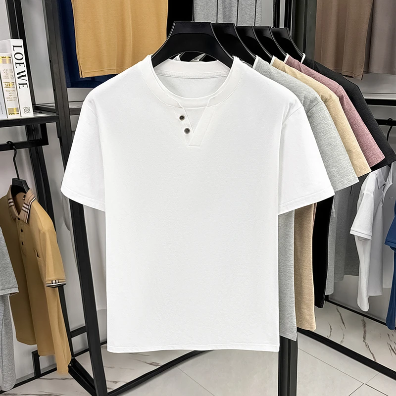 Men's Minimalist Henley Neck T - Embellish Knit recensie en prijs