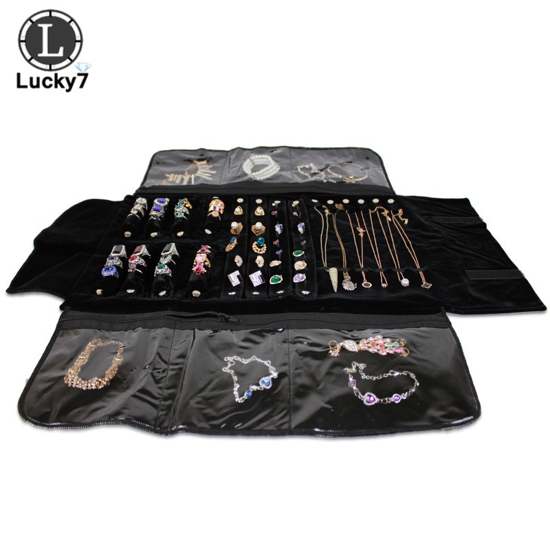 Portable Zipper Velvet Jewelry - Velvet Ribbon Roll recensie en prijs