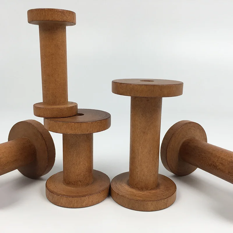 1Pc Vintage Wooden Spools DIY  - Organza Ribbon Spool recensie en prijs