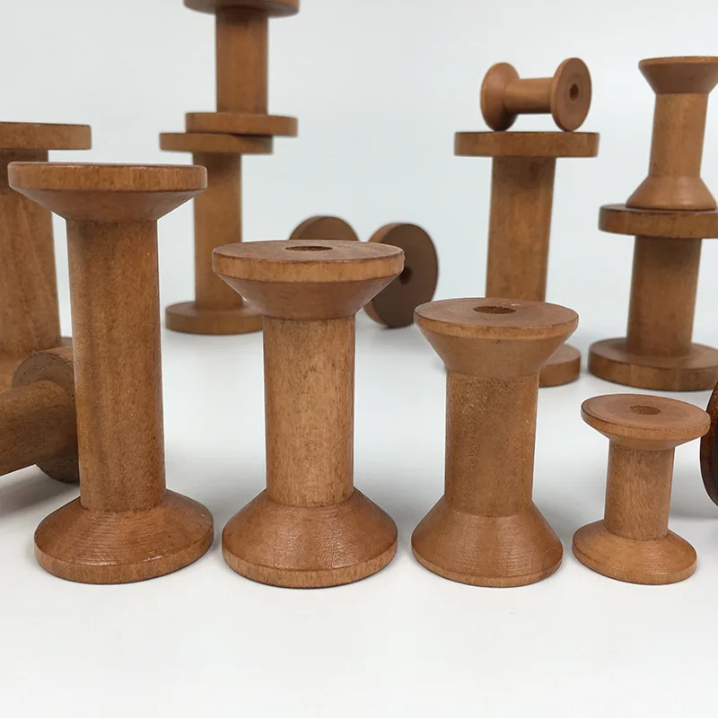 1Pc Vintage Wooden Spools DIY  - Organza Ribbon Spool recensie en prijs