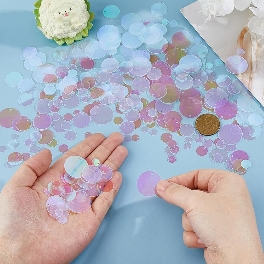 1800Pcs 6 Sizes Loose Sequin F - Embroidery Craft recensie en prijs