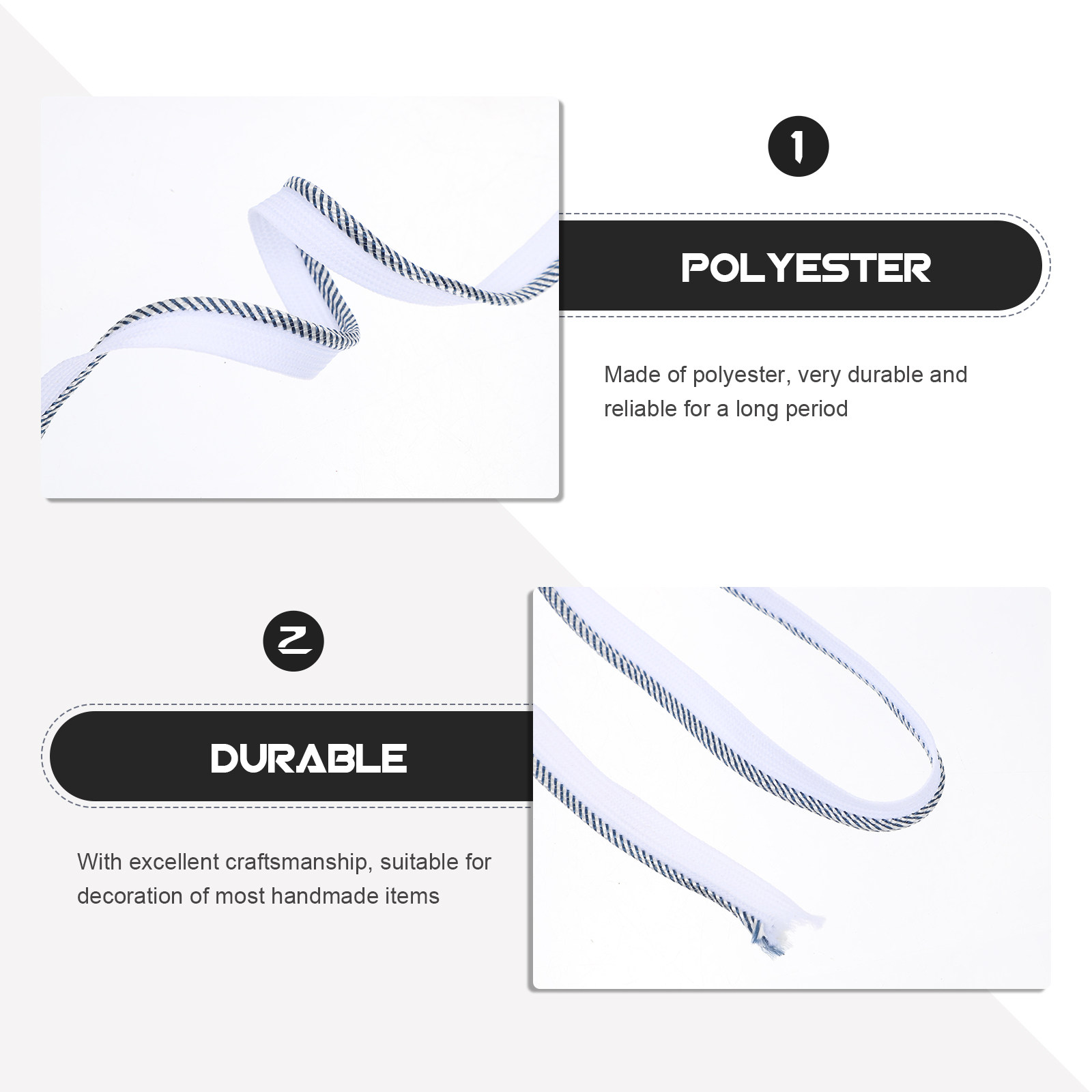 1 Roll Piping Cord Trim Polyes - Cord Trim Twisted recensie en prijs