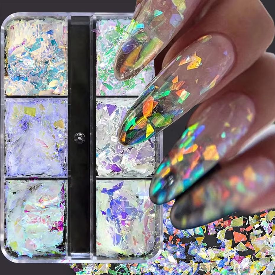6Grids Shiny Iridescent Mermai - Glitter Vinyl Roll recensie en prijs