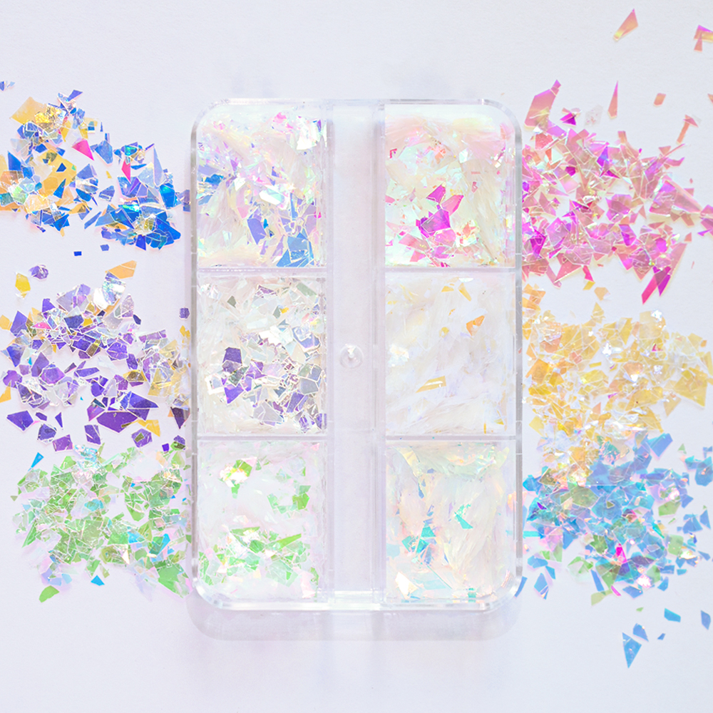 6Grids Shiny Iridescent Mermai - Glitter Vinyl Roll recensie en prijs