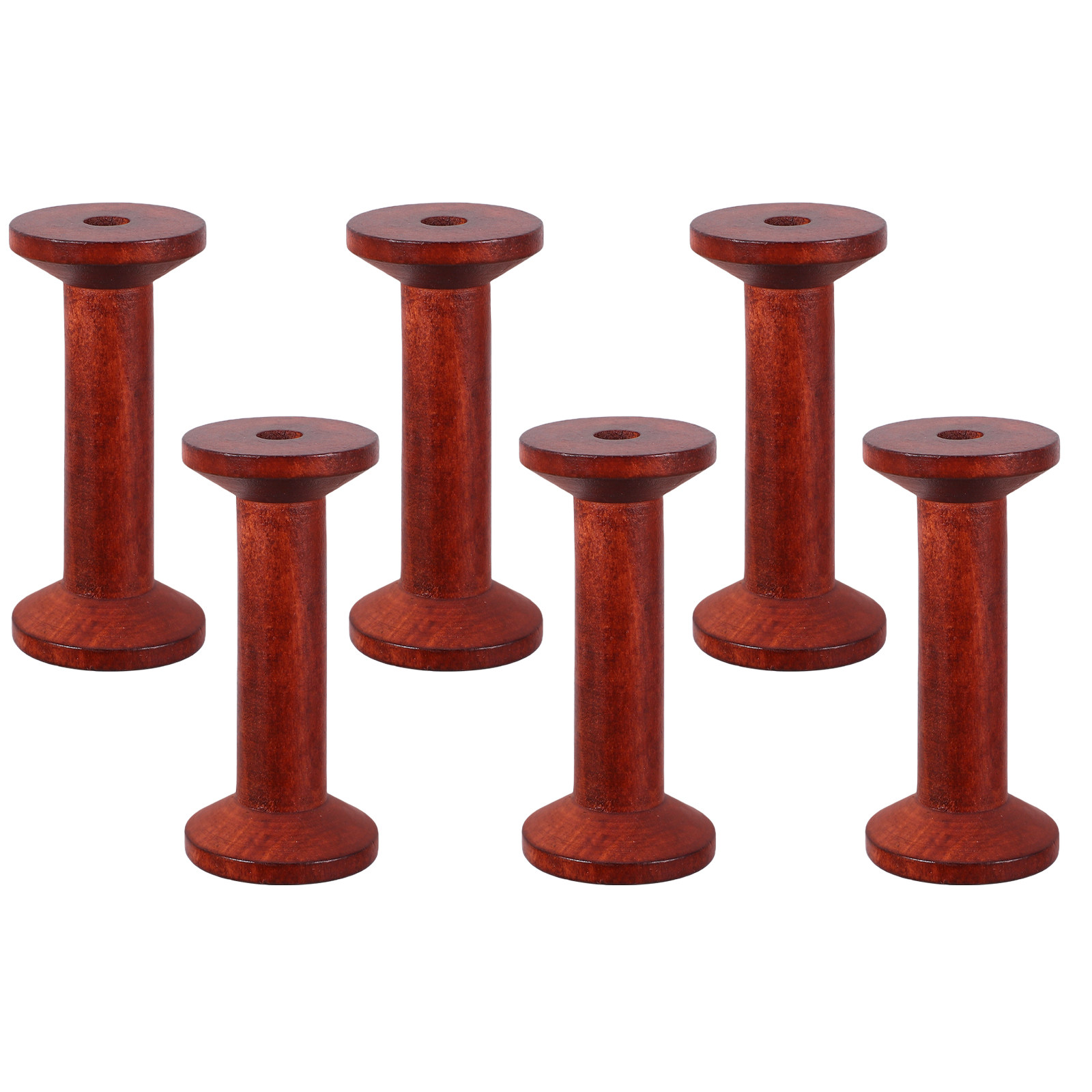 6Pcs Wooden Empty Spools for C - Embroidery Craft recensie en prijs