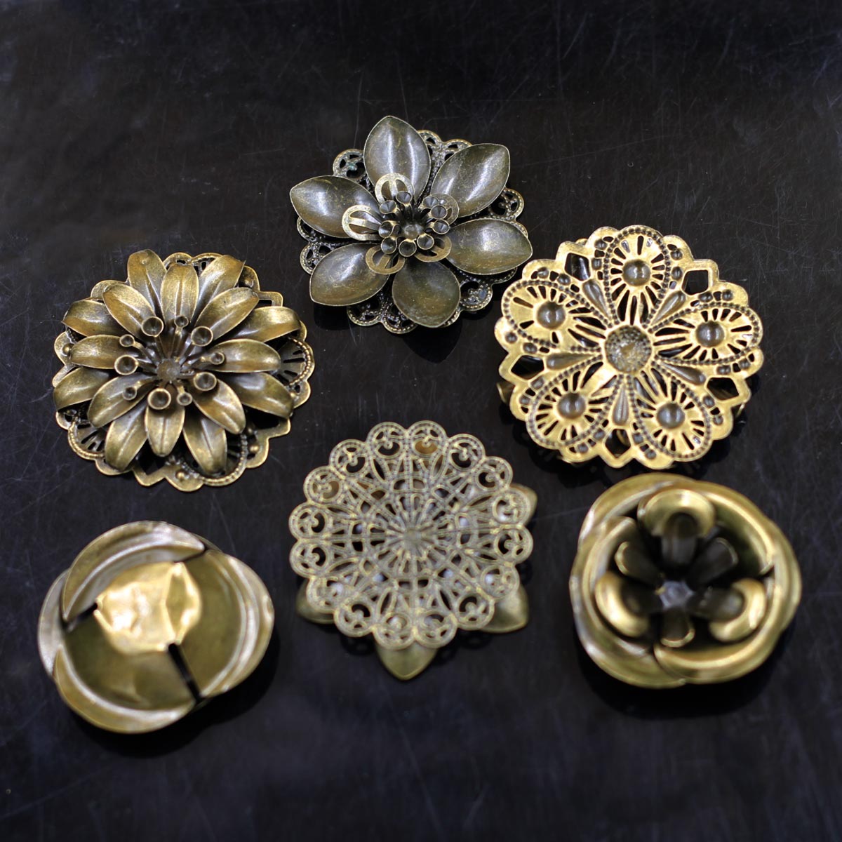 6Pcs Embellishments Combinatio - Embellish Craft recensie en prijs