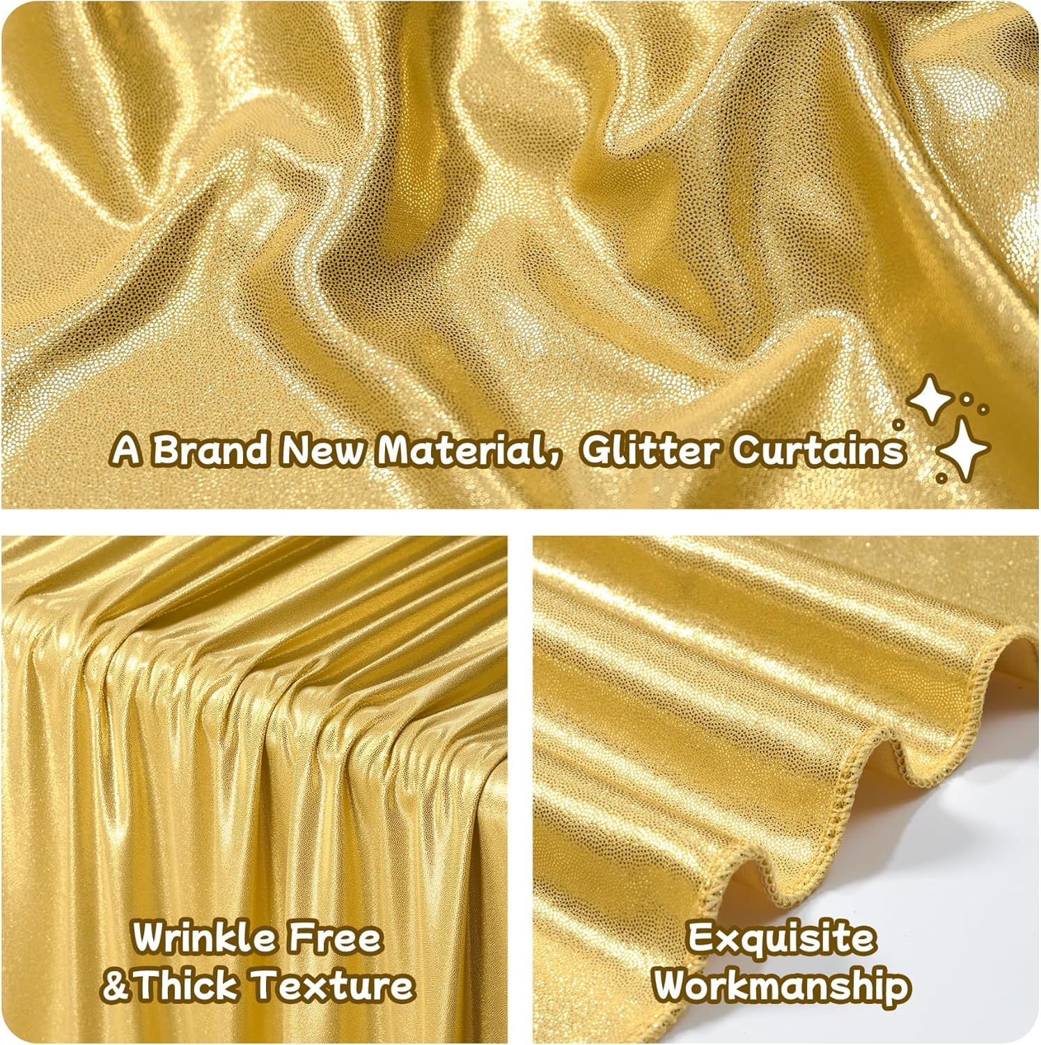 2.3x7FT Wrinkle Free Glitter 1 - Sequin Fabric Panel recensie en prijs