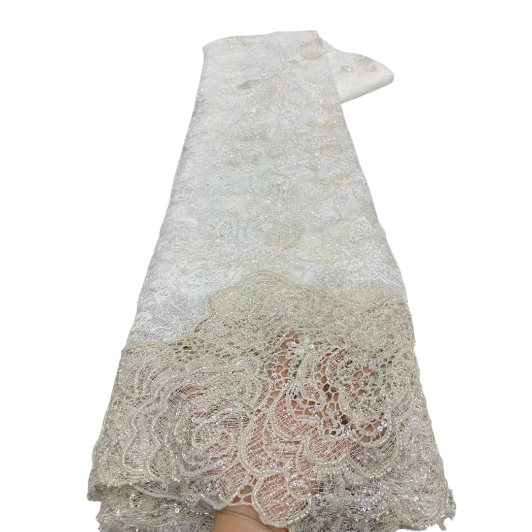 Lastest African French Floral  - Beaded Trim Fringe recensie en prijs
