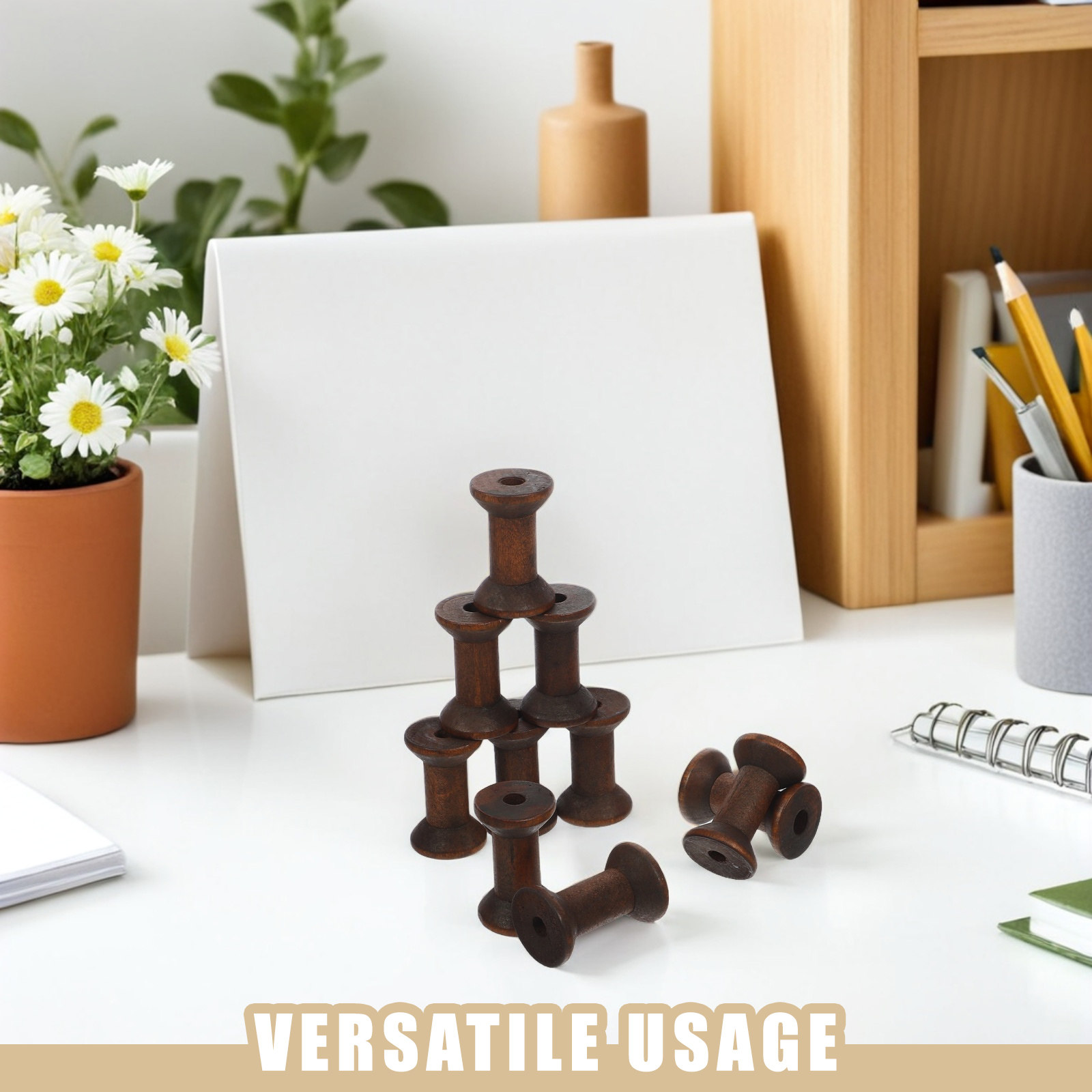 10Pcs Handcrafted Wooden Spool - Embroidery Craft recensie en prijs