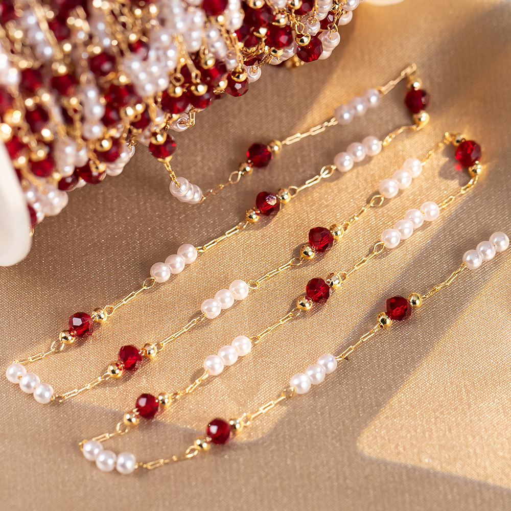 50cm/100cm Imitation Pearl Cop - Pearl Trim Chain recensie en prijs