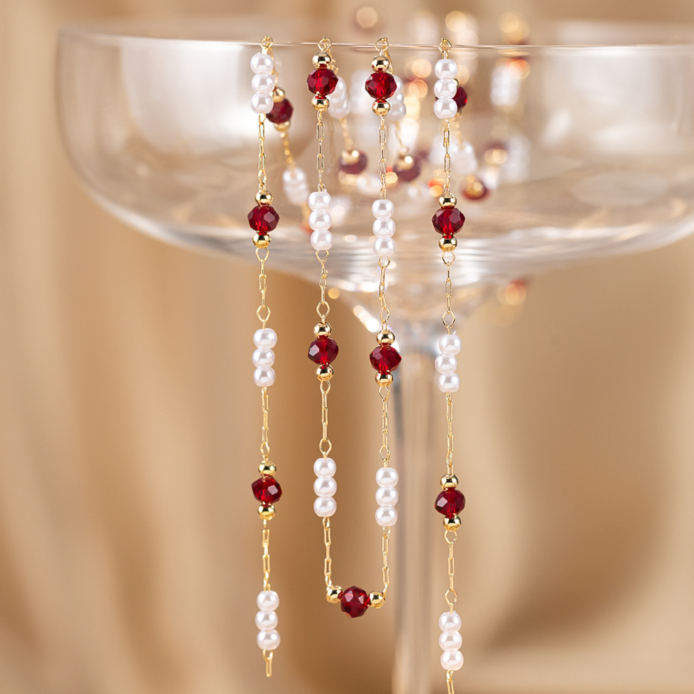 50cm/100cm Imitation Pearl Cop - Pearl Trim Chain recensie en prijs
