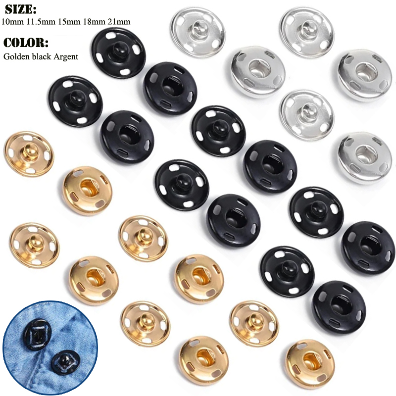 10/50 Set 8-10mm Metal Sew-on  - Iron On Stud Set recensie en prijs