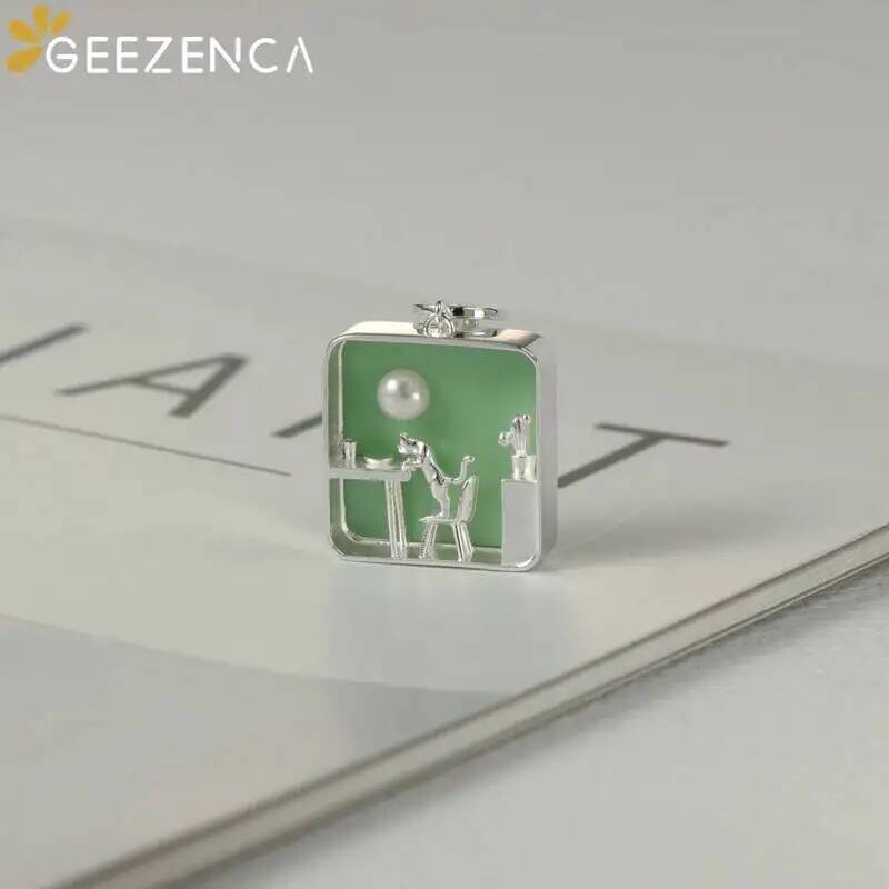 GEEZENCA 925 Sterling Silver G - Pearl Trim Chain recensie en prijs