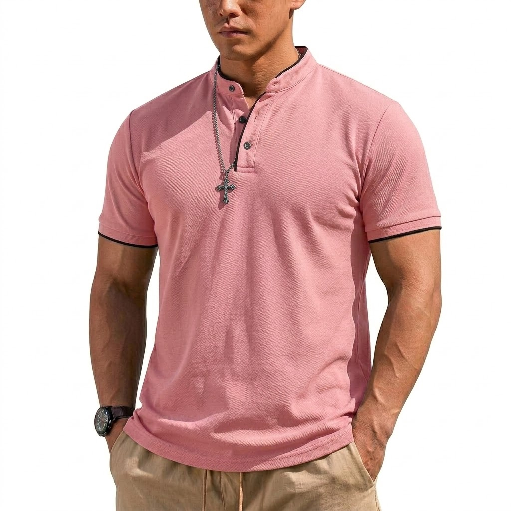 Summer Short Sleeve Henley Shi - Embellish Knit recensie en prijs