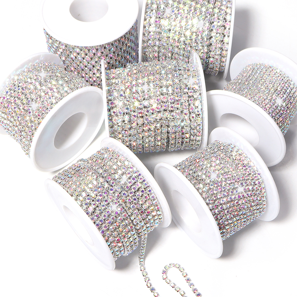 10Yards Glitter Rhinestone Cla - Sew On Rhinestone recensie en prijs