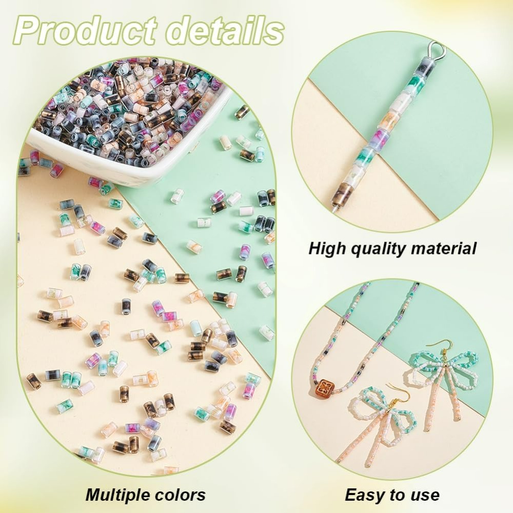 720pcs 6 Colors Tube Beads 24g - Embroidery Craft recensie en prijs
