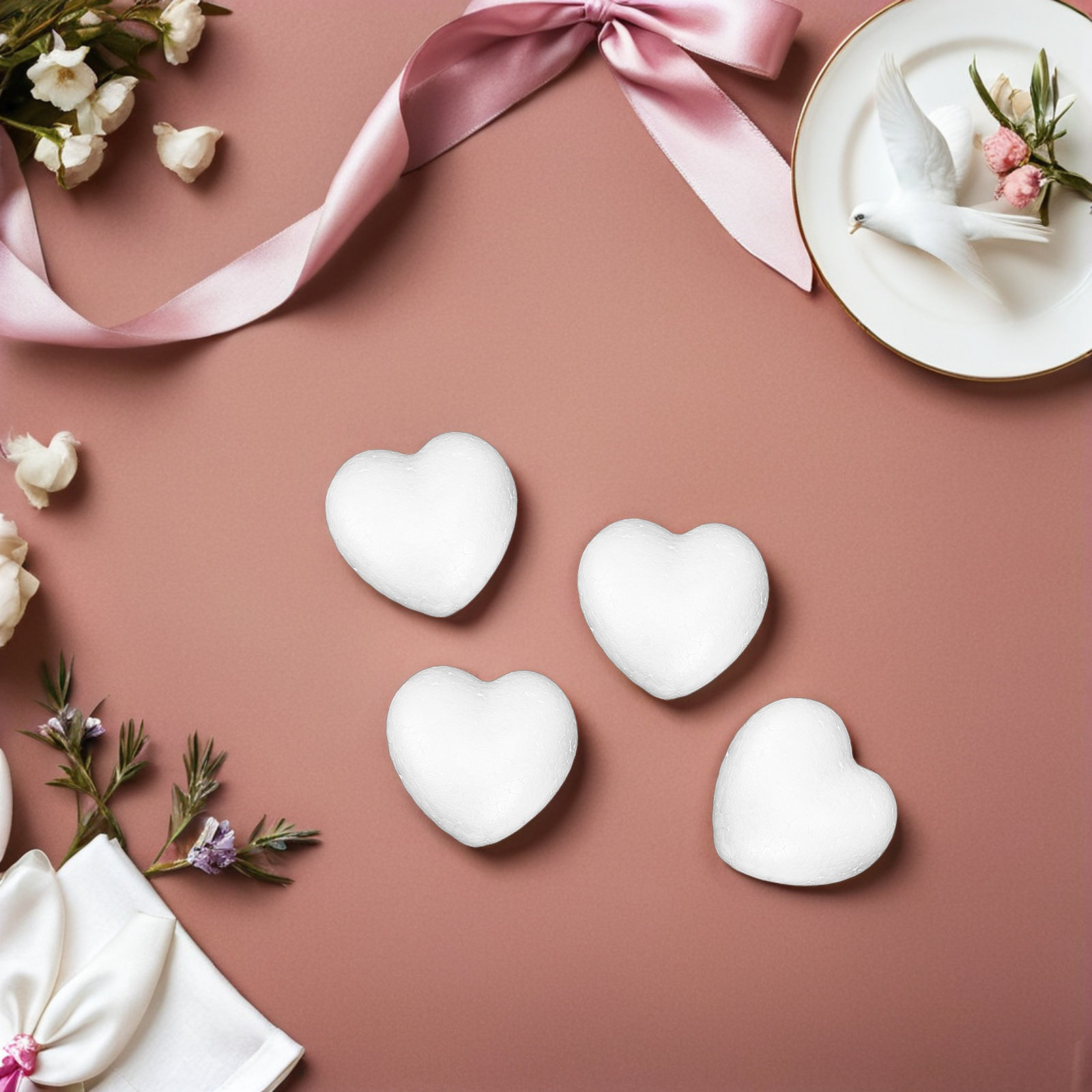 20Pcs Blank Heart Foam Balls L - Embellish Craft recensie en prijs