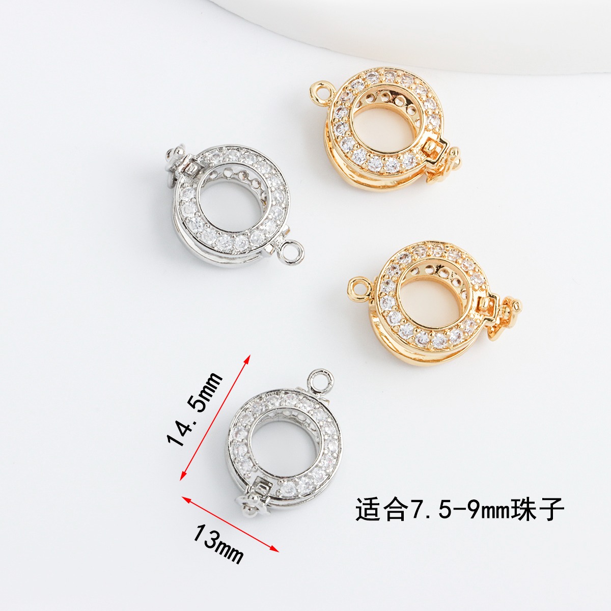 18K Real Gold-plated Zircon Ro - Pearl Trim Chain recensie en prijs