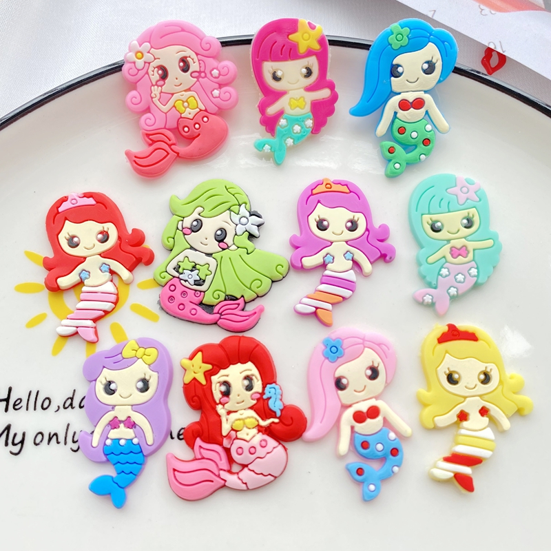 10pcs New Cute Cartoon Mermaid - Embellishment Glue Craft recensie en prijs