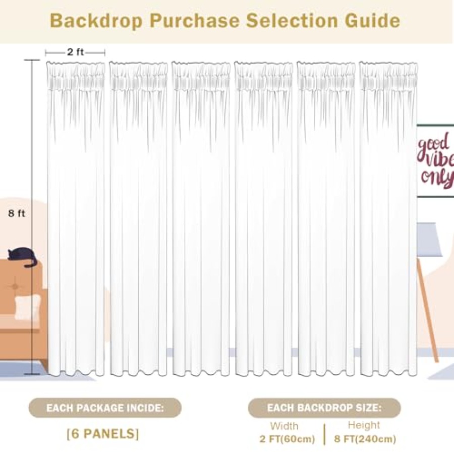 Photography backdrop curtains  - Sequin Fabric Panel recensie en prijs
