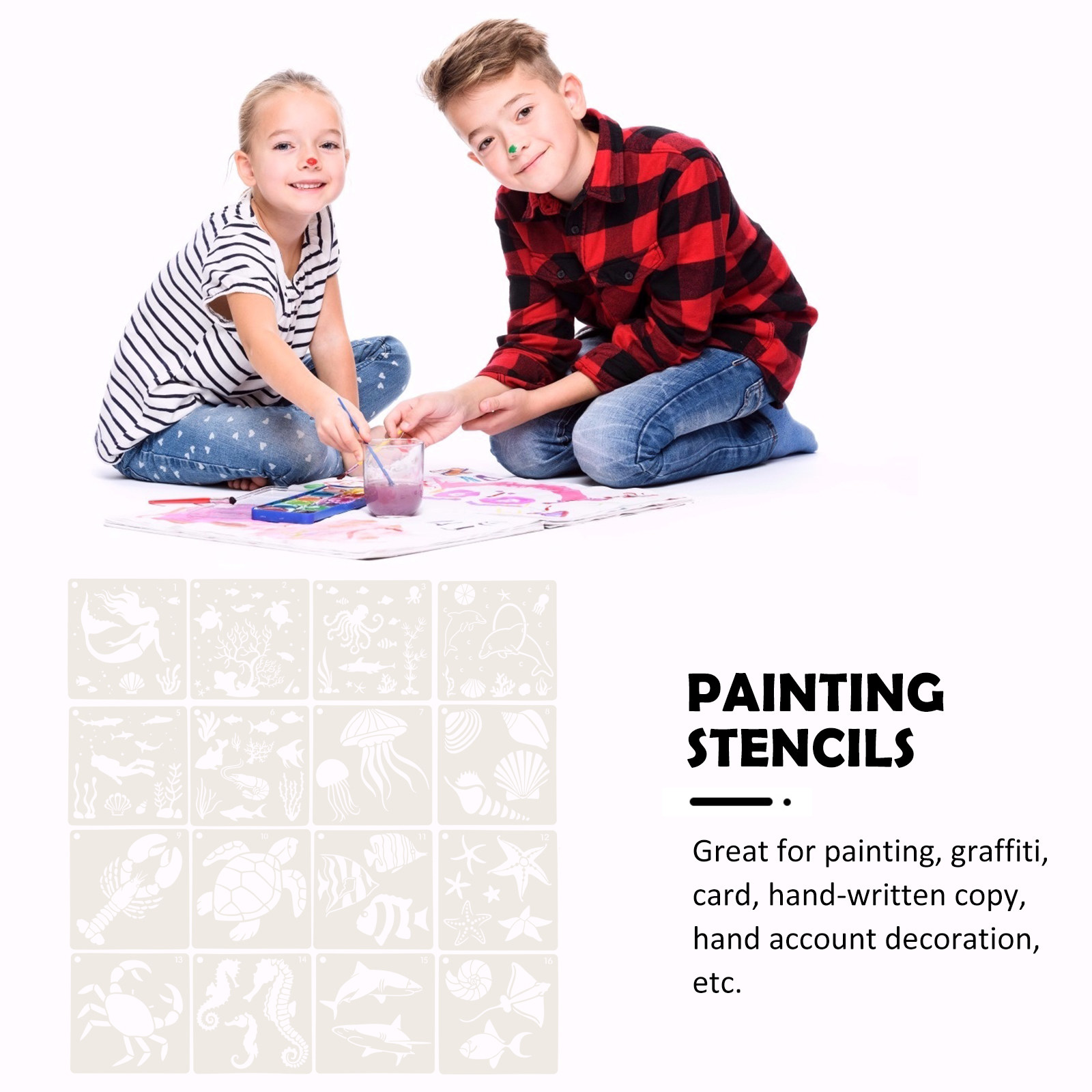 16pcs Ocean World Painting Ste - Craft Embellishment World recensie en prijs