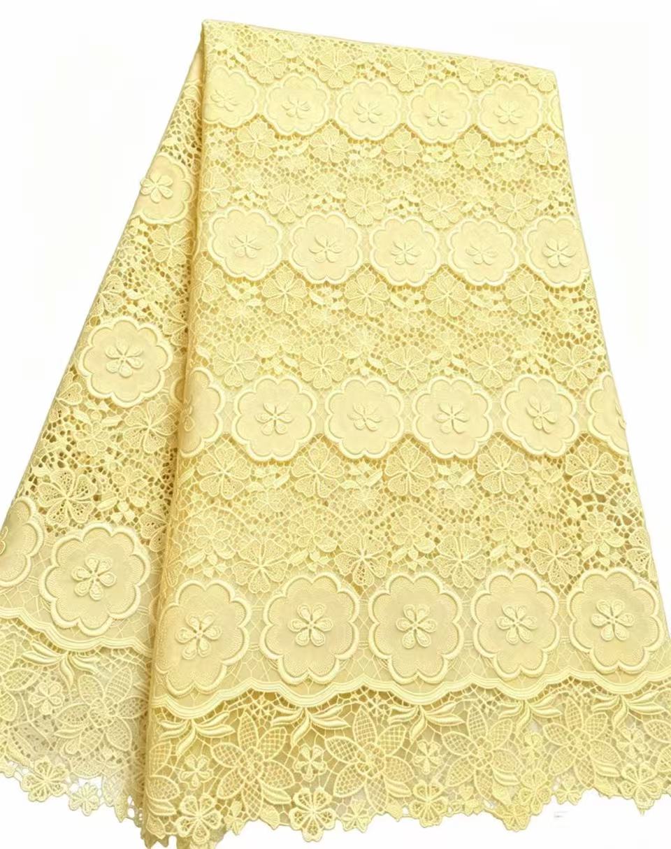 African Guipure Cord Lace Fabr - Sew On Rhinestone recensie en prijs