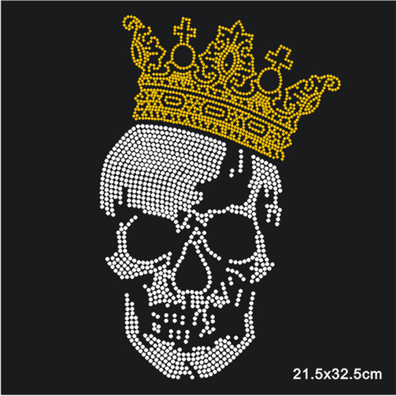Skull Patch,Iron On Transfers  - Hotfix Rhinestone Sheet recensie en prijs
