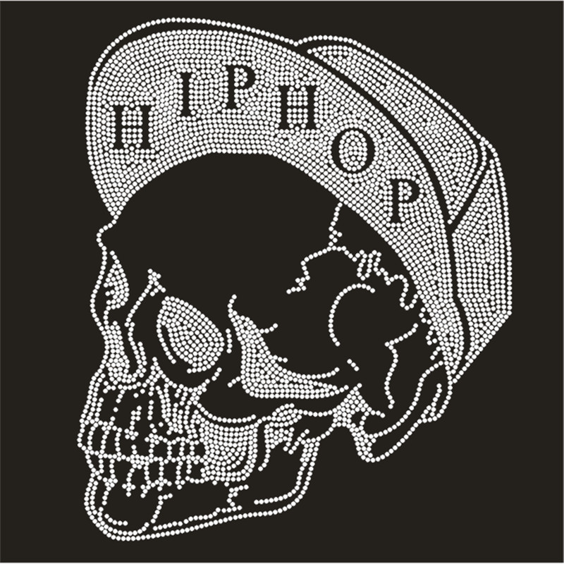 Skull Patch,Iron On Transfers  - Hotfix Rhinestone Sheet recensie en prijs
