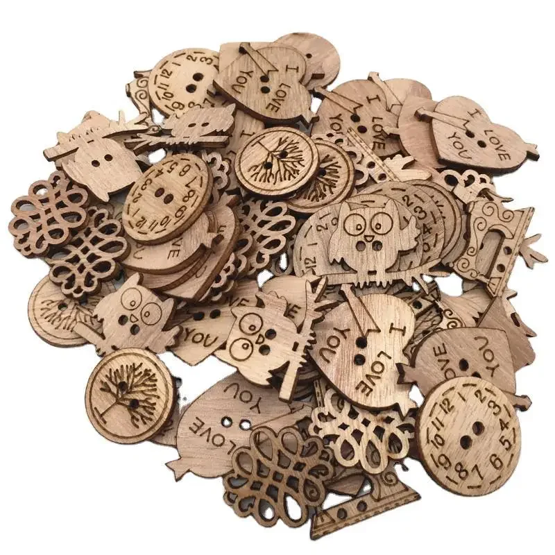 50pcs Wooden Craft Embellishme - Christmas Craft Embellishment recensie en prijs