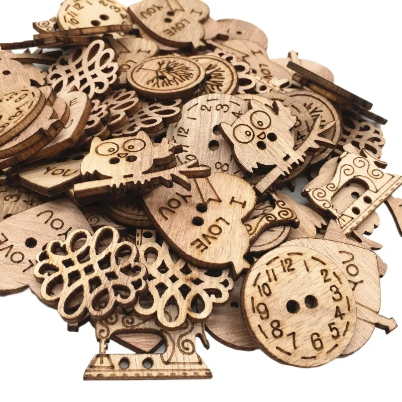 50pcs Wooden Craft Embellishme - Christmas Craft Embellishment recensie en prijs