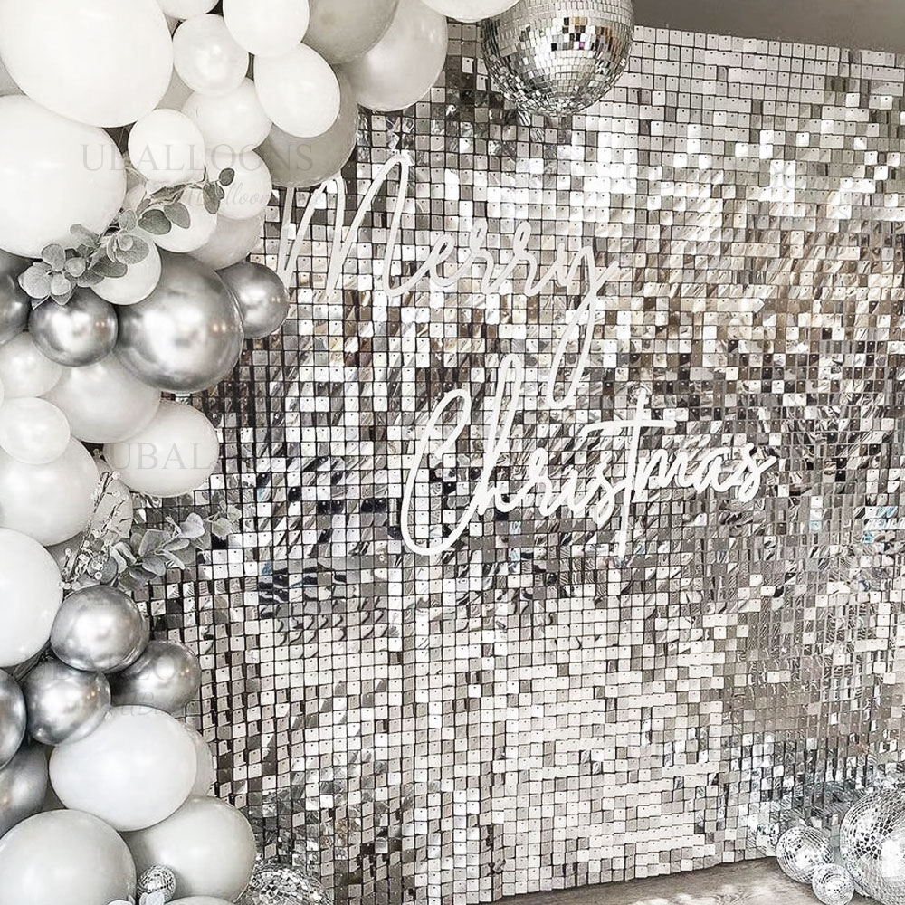 Silver Sequin Wall Backdrop Pa - Sequin Fabric Panel recensie en prijs