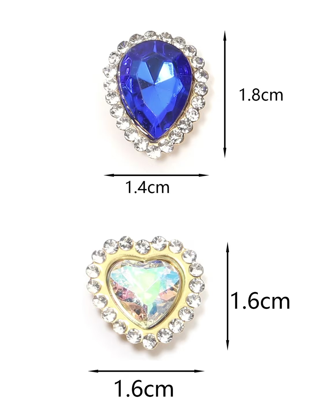 20Pcs Love Heart Acrylic Rhine - Sew On Rhinestone recensie en prijs