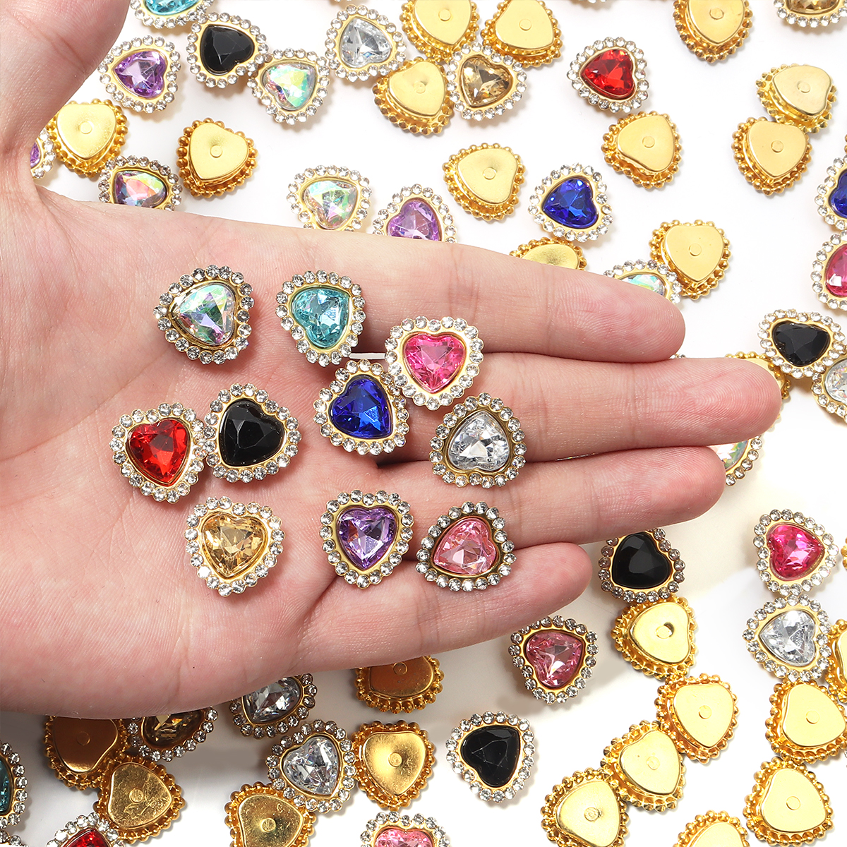 20Pcs Love Heart Acrylic Rhine - Sew On Rhinestone recensie en prijs